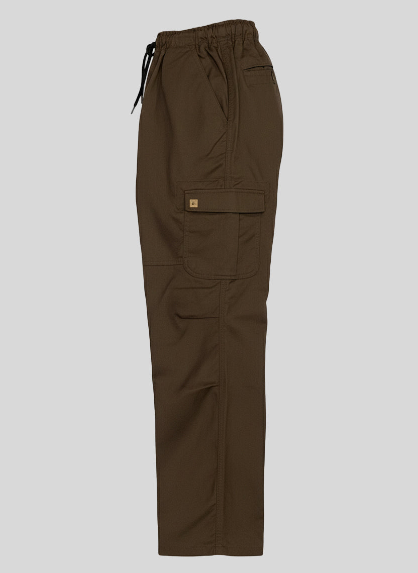 Elvon Signature Straight-Fit 6-Pocket Cargos | Brown