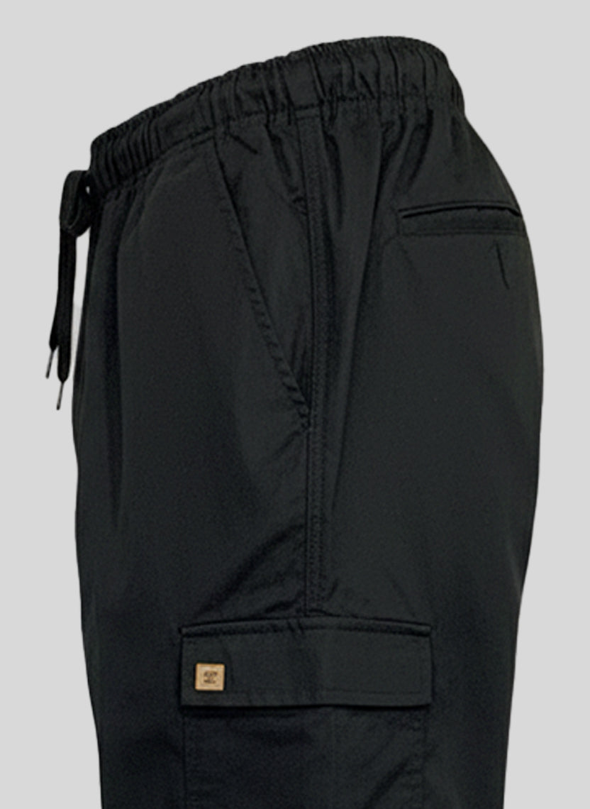 Elvon Signature Straight-Fit 6-Pocket Cargos | Black